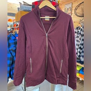 Icebreaker womens large zip up merino sweater/cardigan